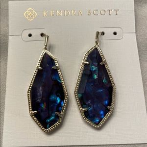 Kendra Scott Muriel Drop Earring in Gold Navy